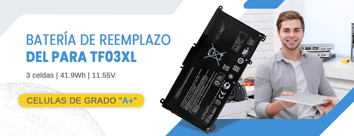 Reemplazo de la batería del portátil Hp TF03XL