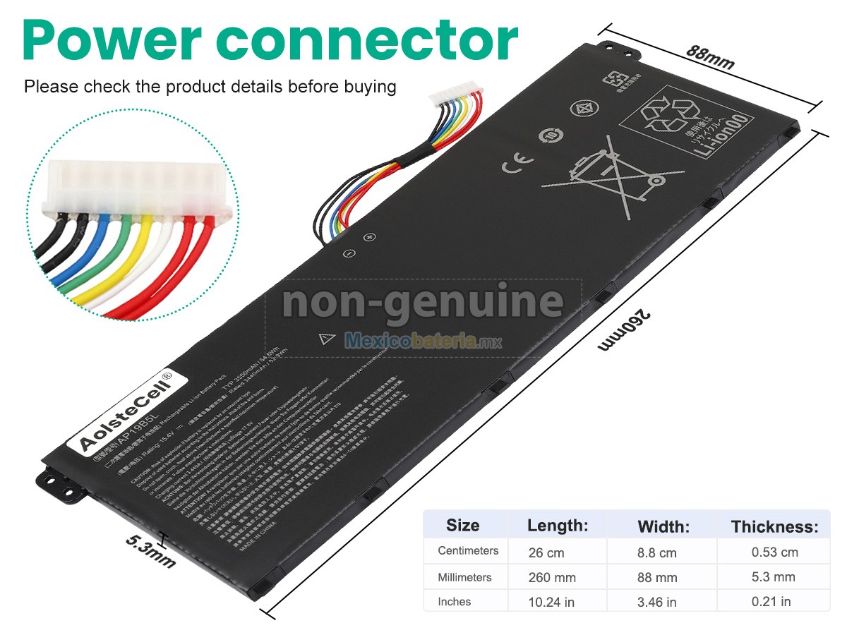 batería para Acer Aspire 3 A315-58-39XJ