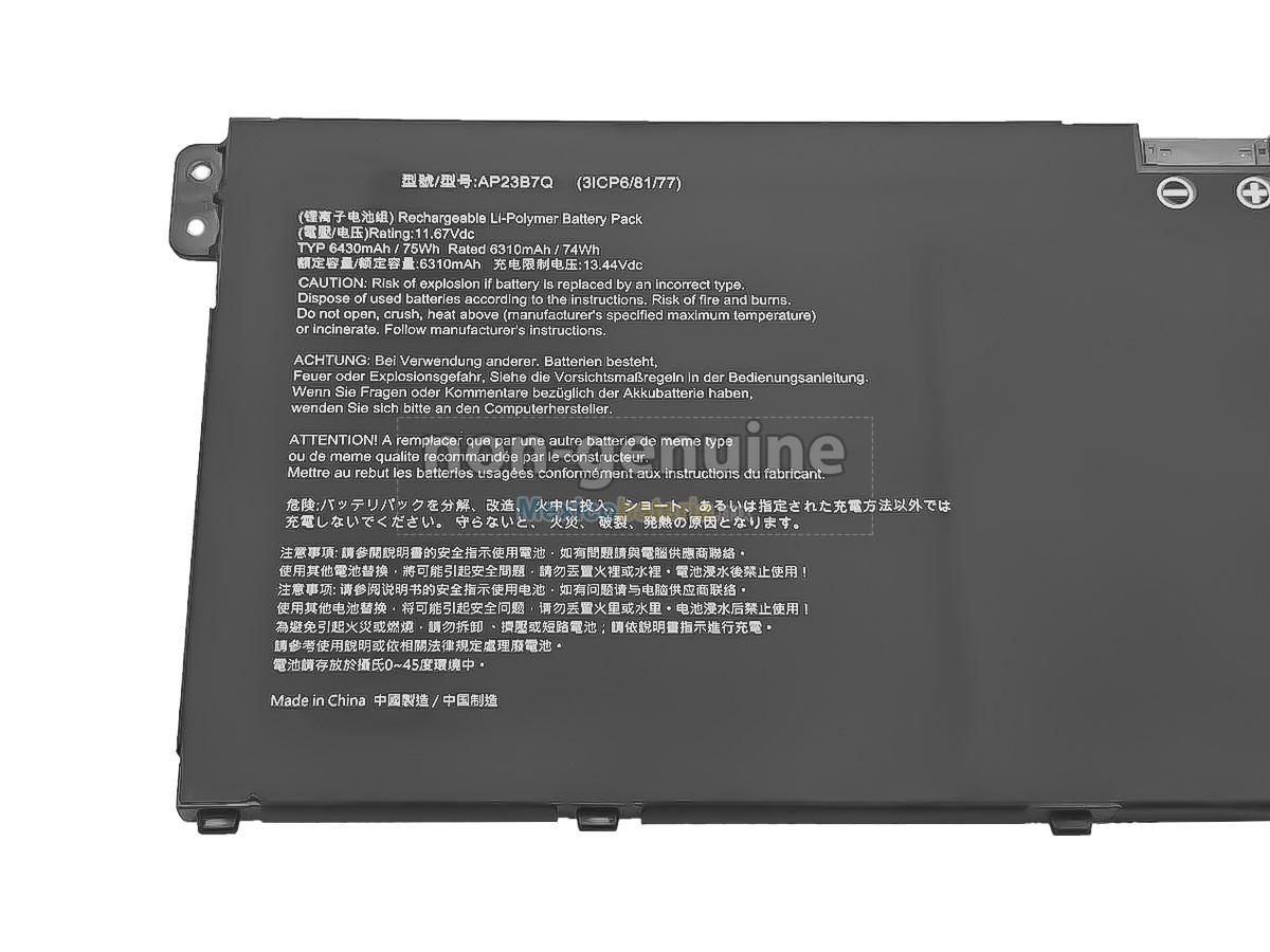 batería para Acer AP23B7Q