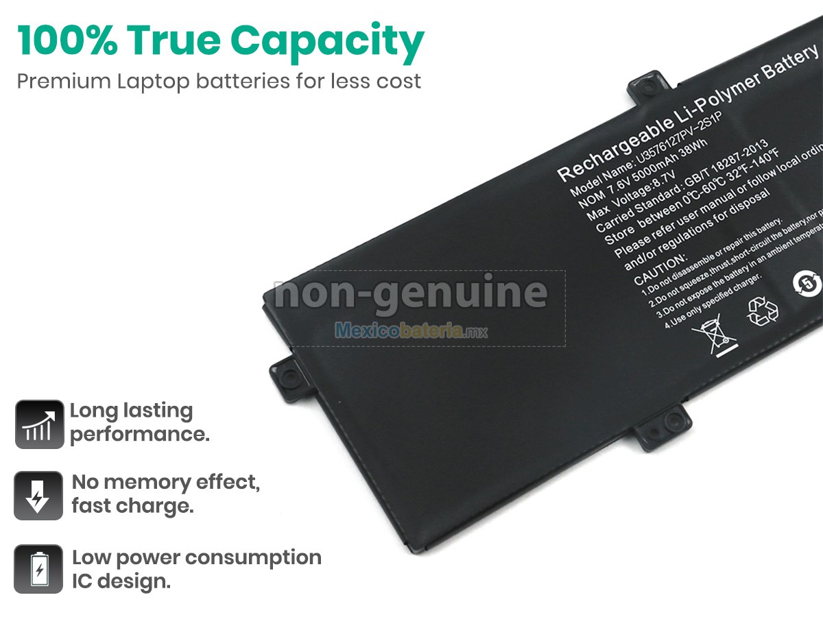 batería para Gateway U3576127PV-2S1P