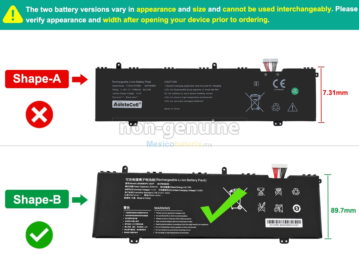 batería para Acer T1561U-575983