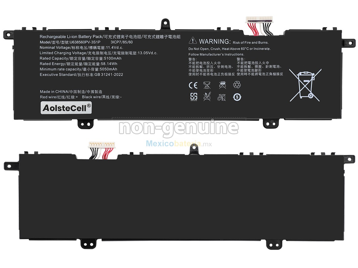 batería para Acer U638560PV-3S1P