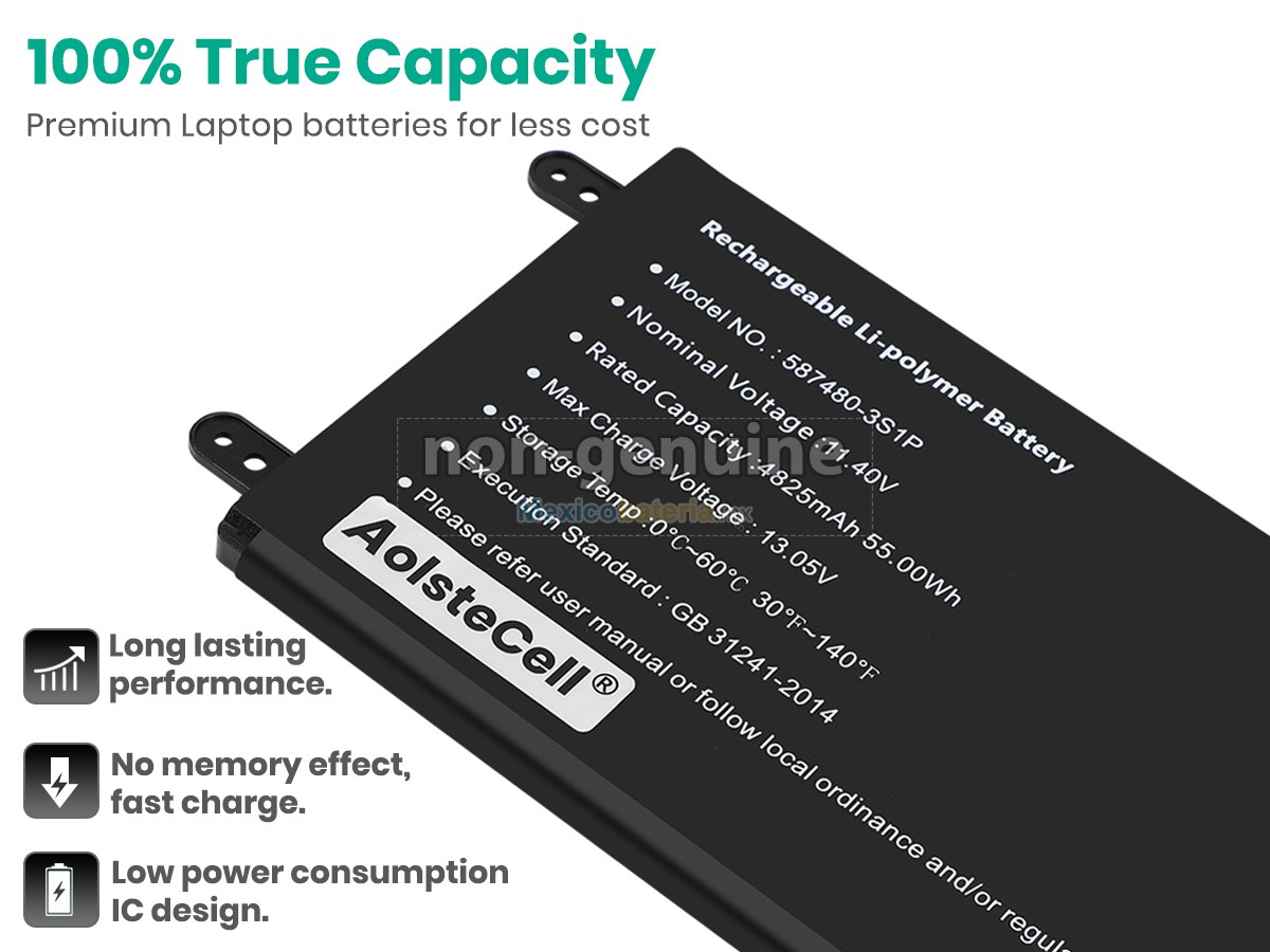 batería para AolsteCell 587480-3S1P
