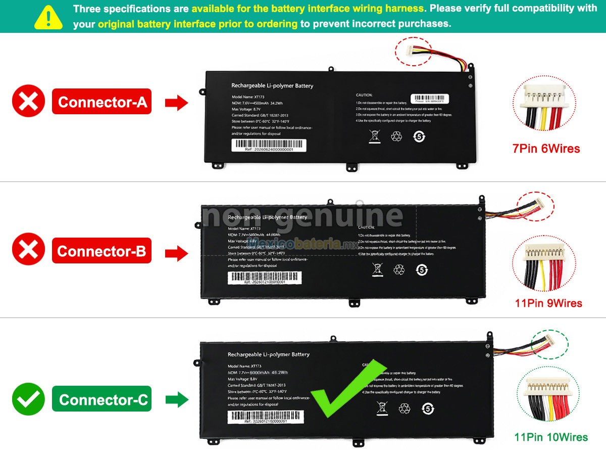 batería para AolsteCell XT173