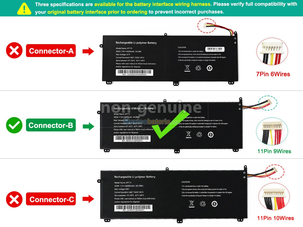 batería para AolsteCell XT173