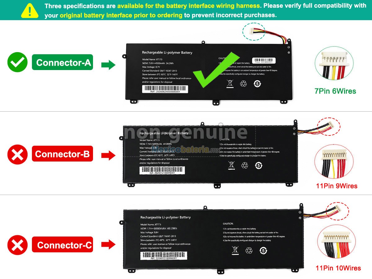batería para AolsteCell XT173