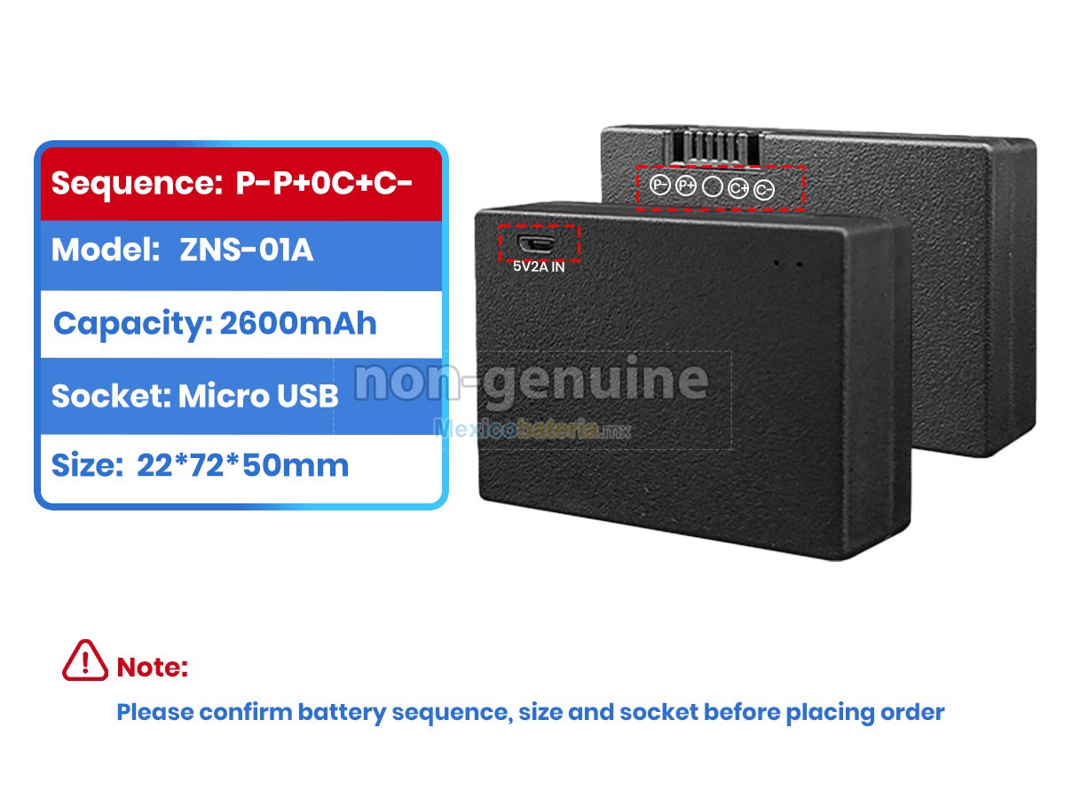 batería para AolsteCell ZNS-01A