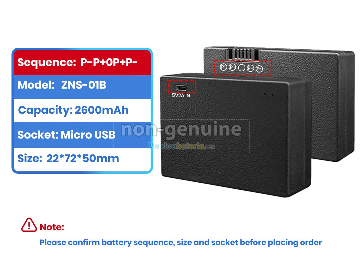 batería para AolsteCell ZNS-01B