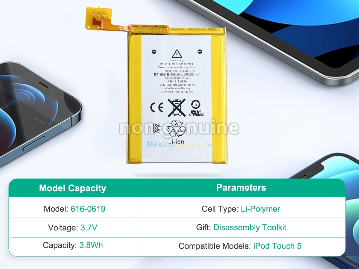 batería para Apple 616-0619