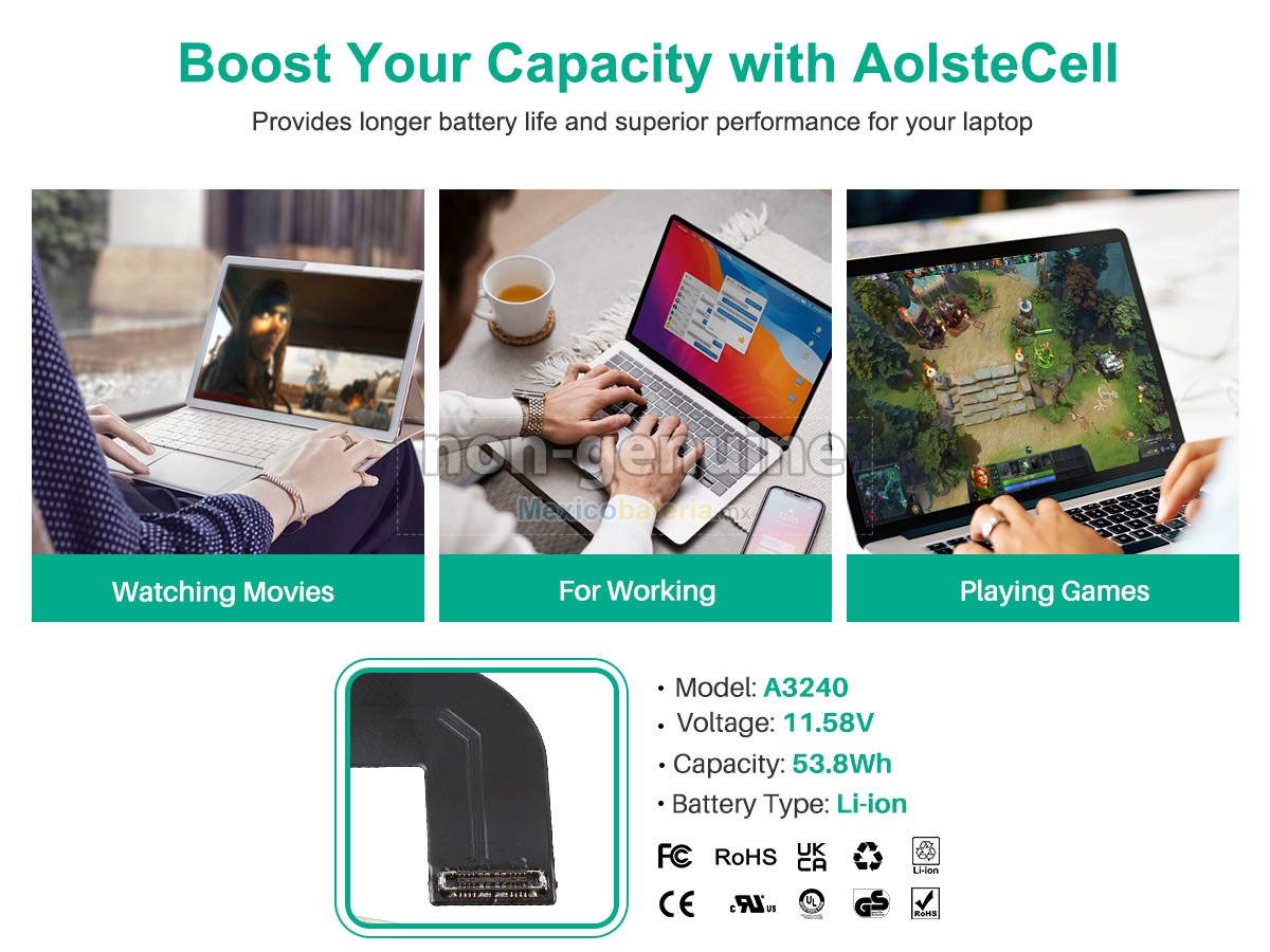 batería para Apple MacBook Air M4 10 CPU/8 GPU 13 inch 2025