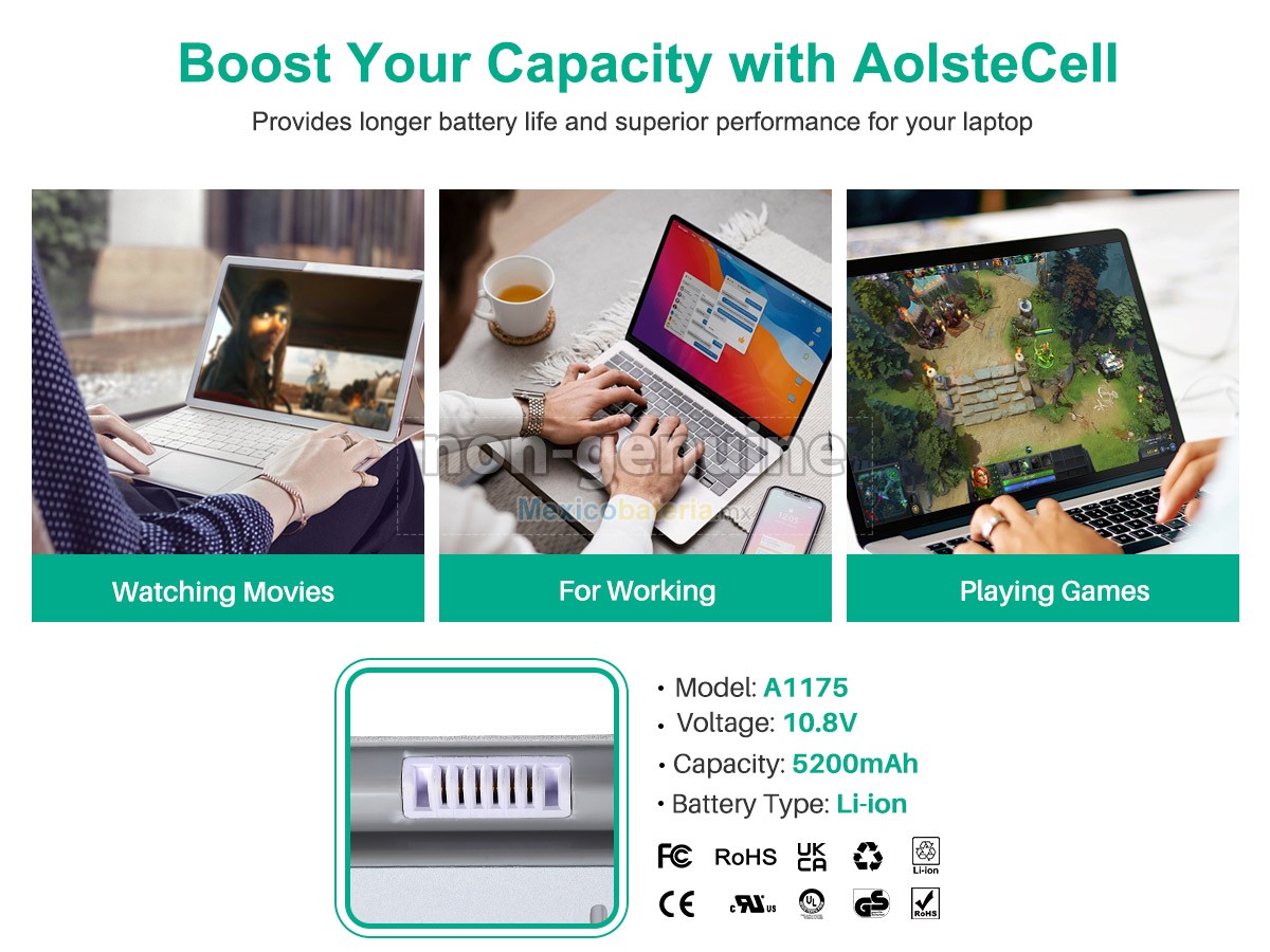 batería para Apple 15.4 inch 2.33GHZ (Matt or Glossy WideScreen display) Battery Photo15.4 inch 2.33GHZ