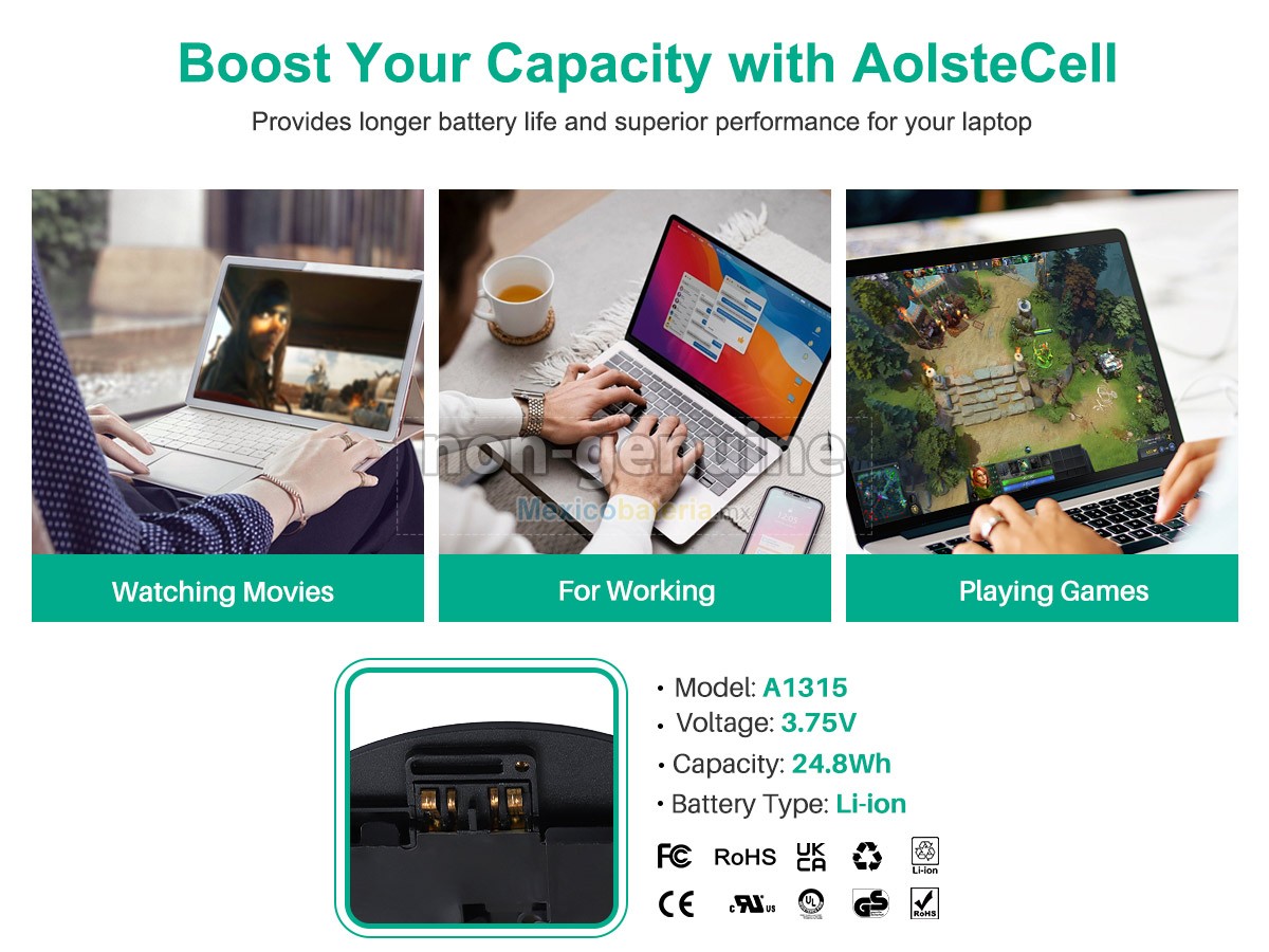 batería para Apple MC497LL/A