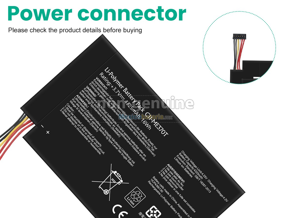 batería para Asus NEXUS 7 1ST GEN