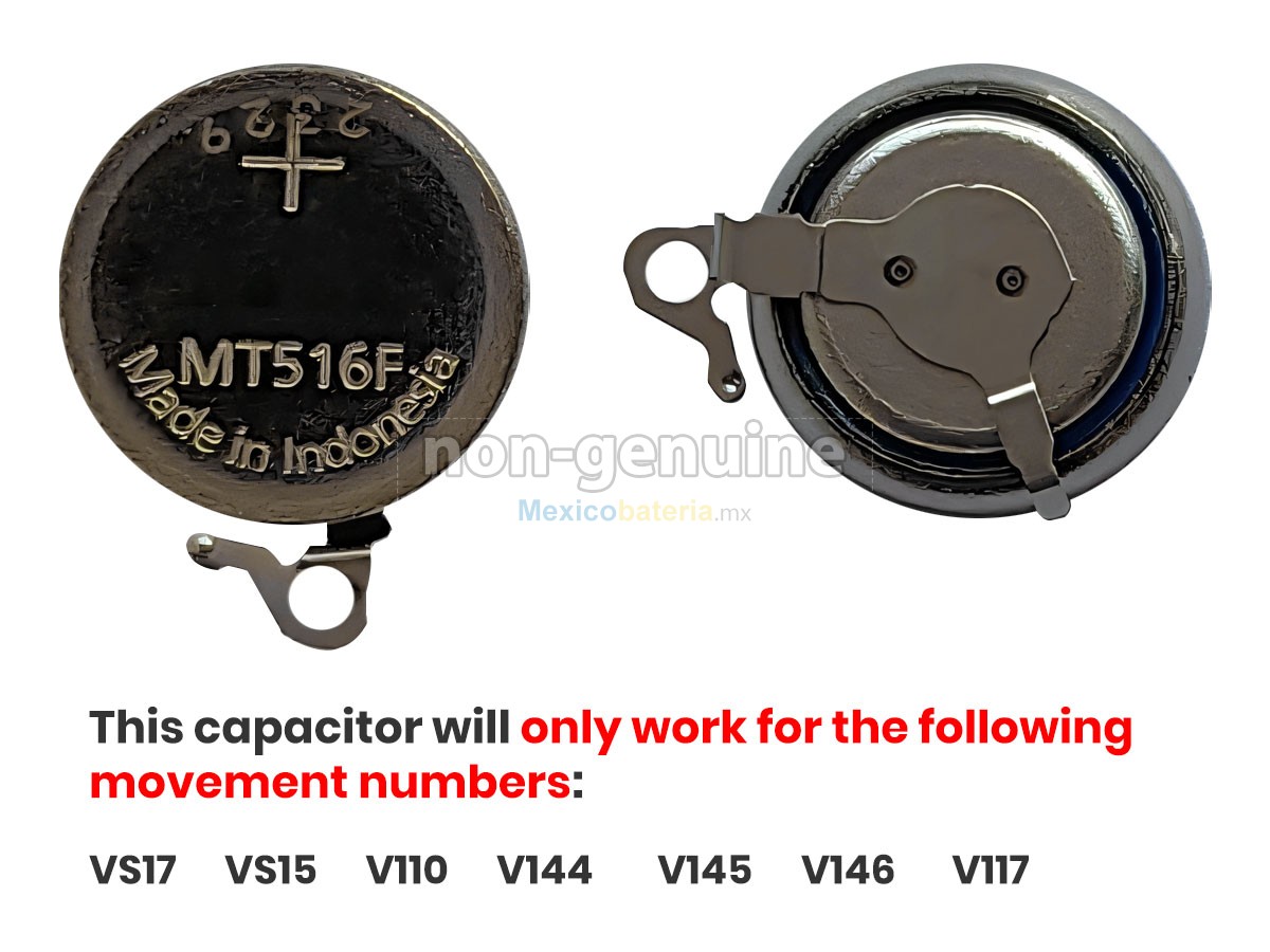 batería para CITIZEN MT516F
