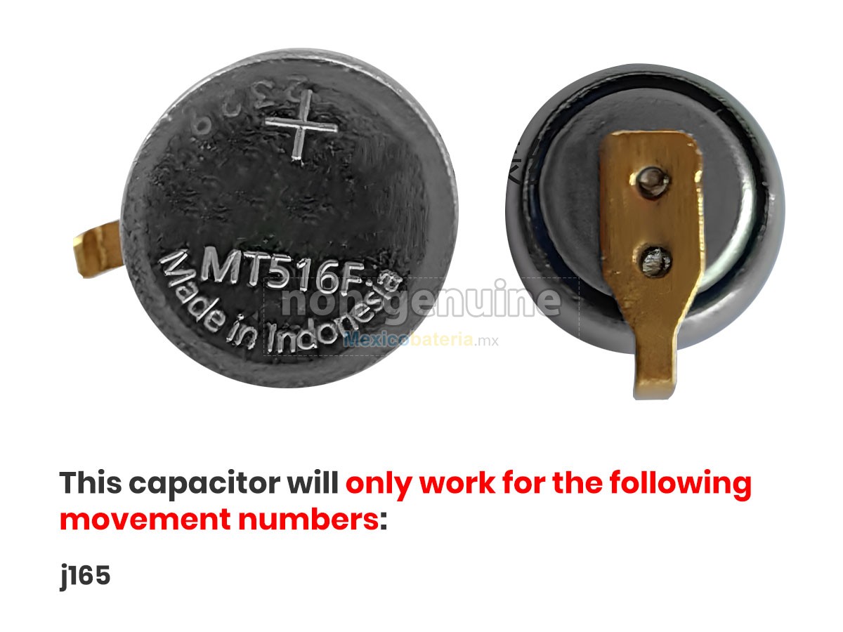 batería para CITIZEN MT516F