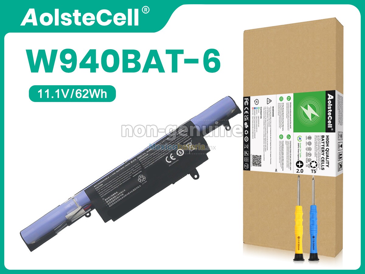 batería para Clevo 6-87-W940S