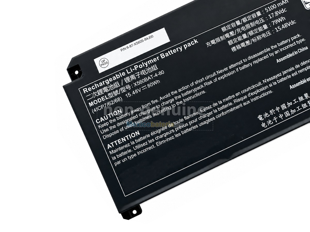 batería para Clevo X560BAT-4-80