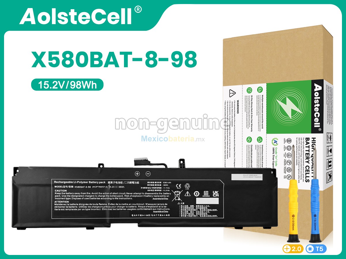 batería para Clevo X580BAT-8-98