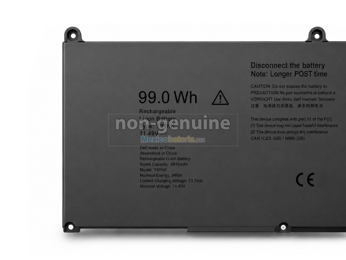 batería para Dell Y91KK