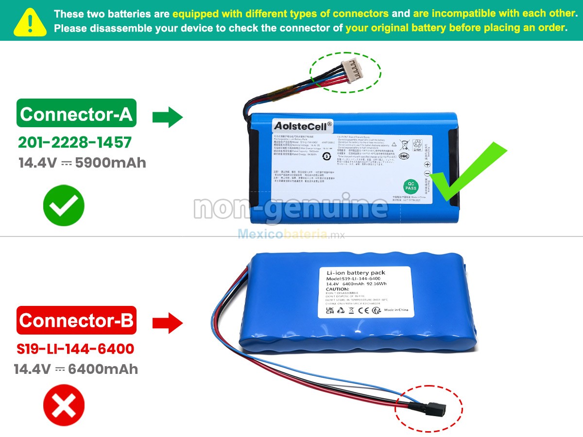 batería para Ecovacs S19-LI-144-6400
