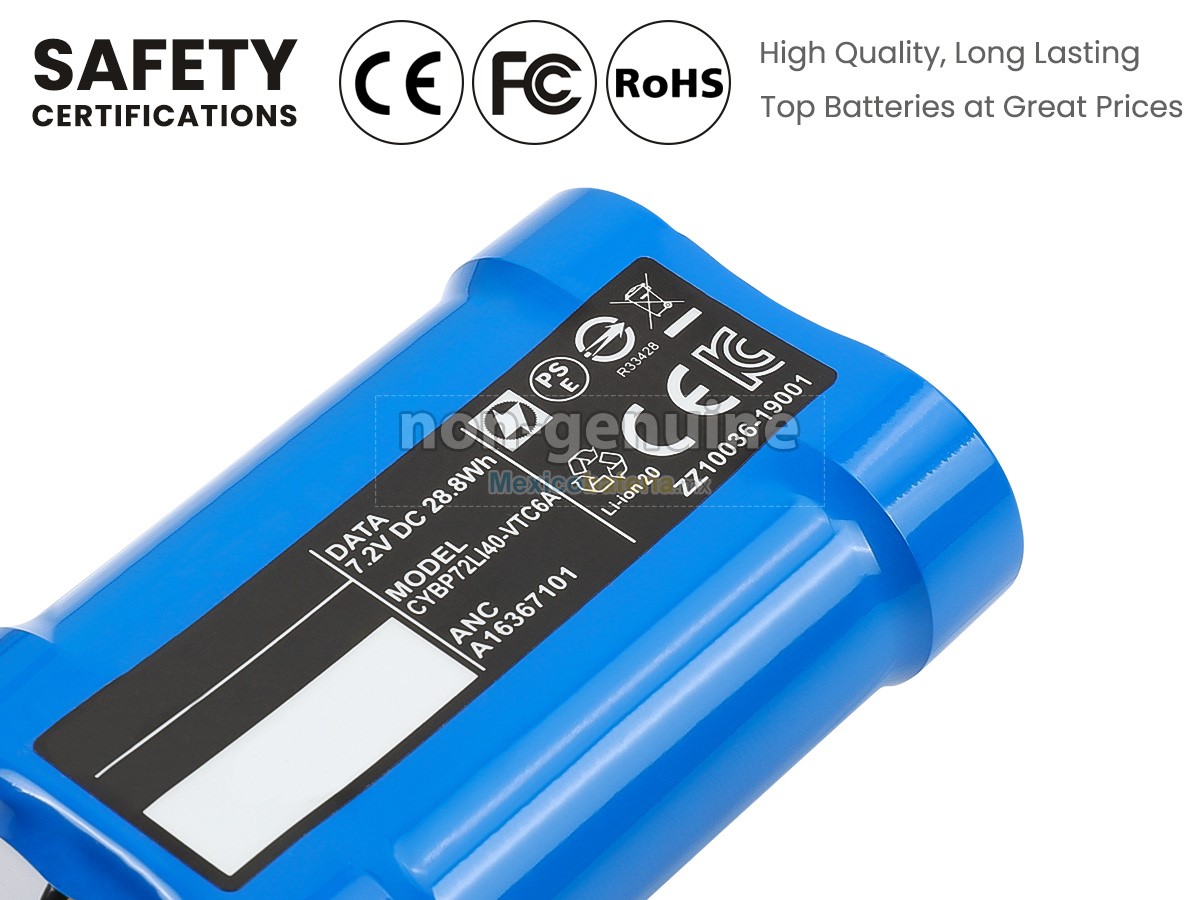 batería Electrolux CYBP72LI40-VTC6A de alta calidad