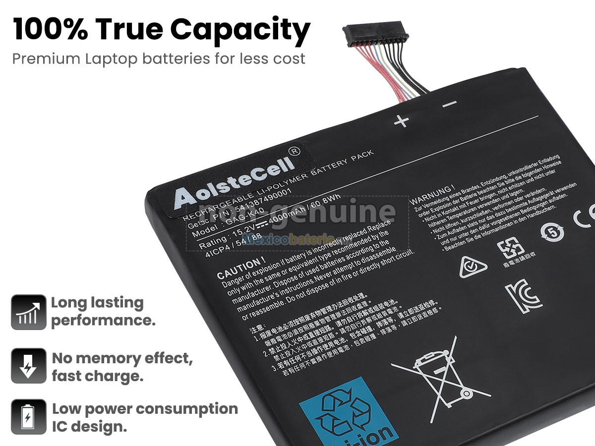batería Getac G-STYLE de alta calidad