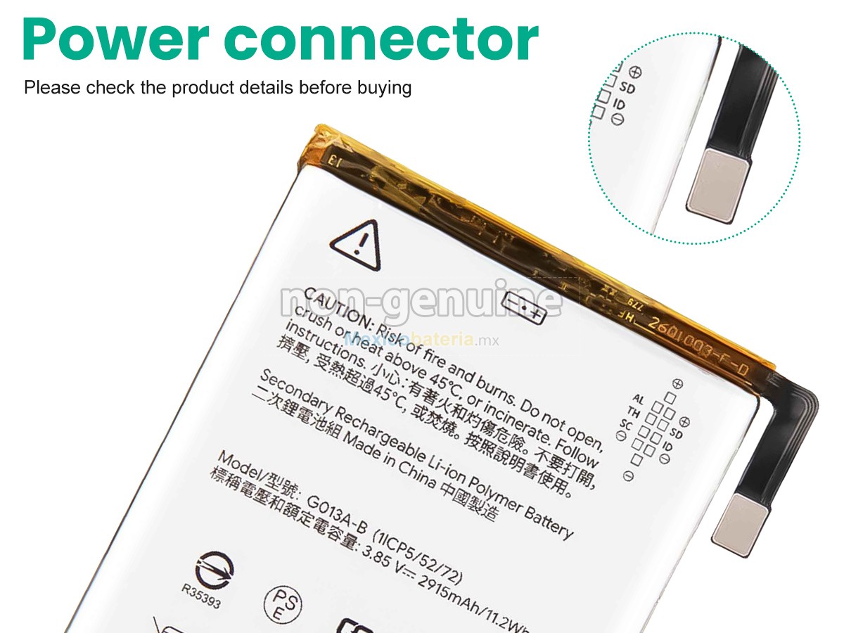 batería para Google G013A-B