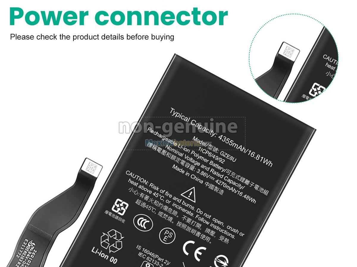 batería para Google GZE8U