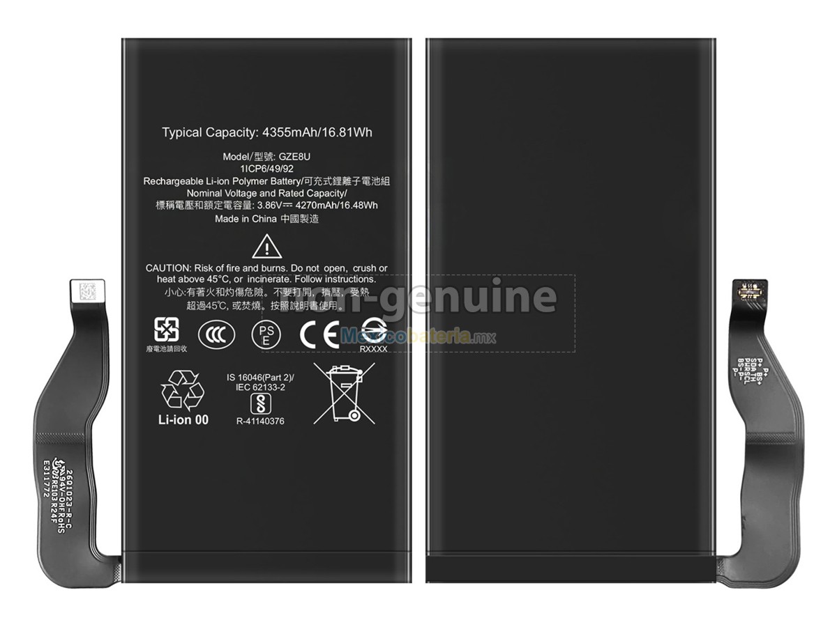batería para Google GZE8U