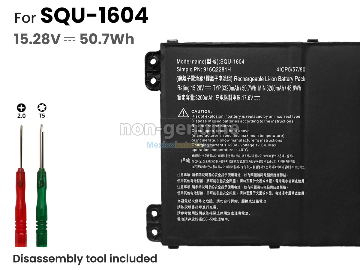 batería Hasee 916Q2272H de alta calidad