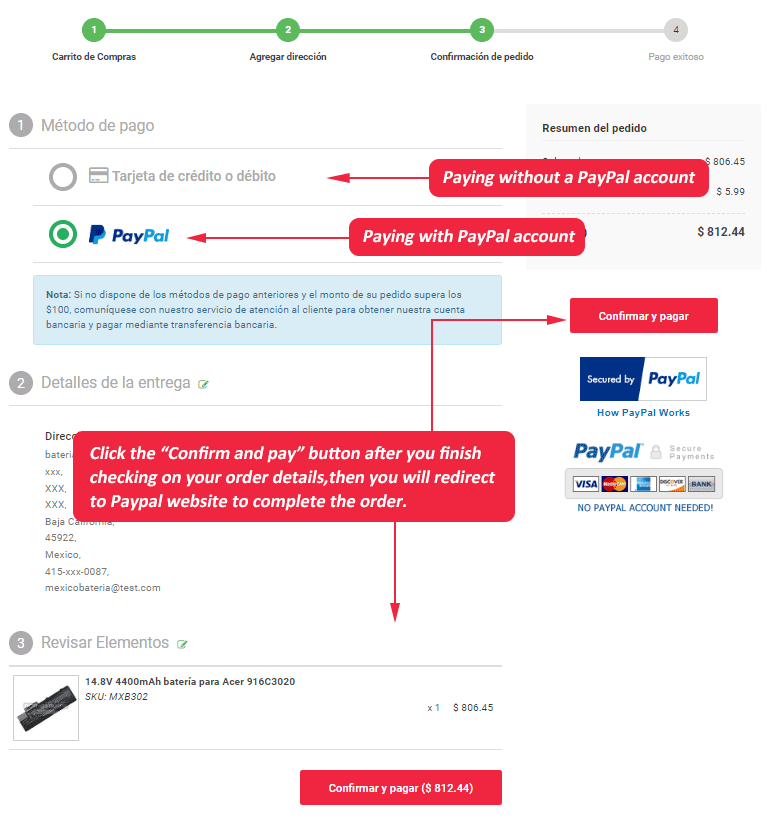 order confirmation