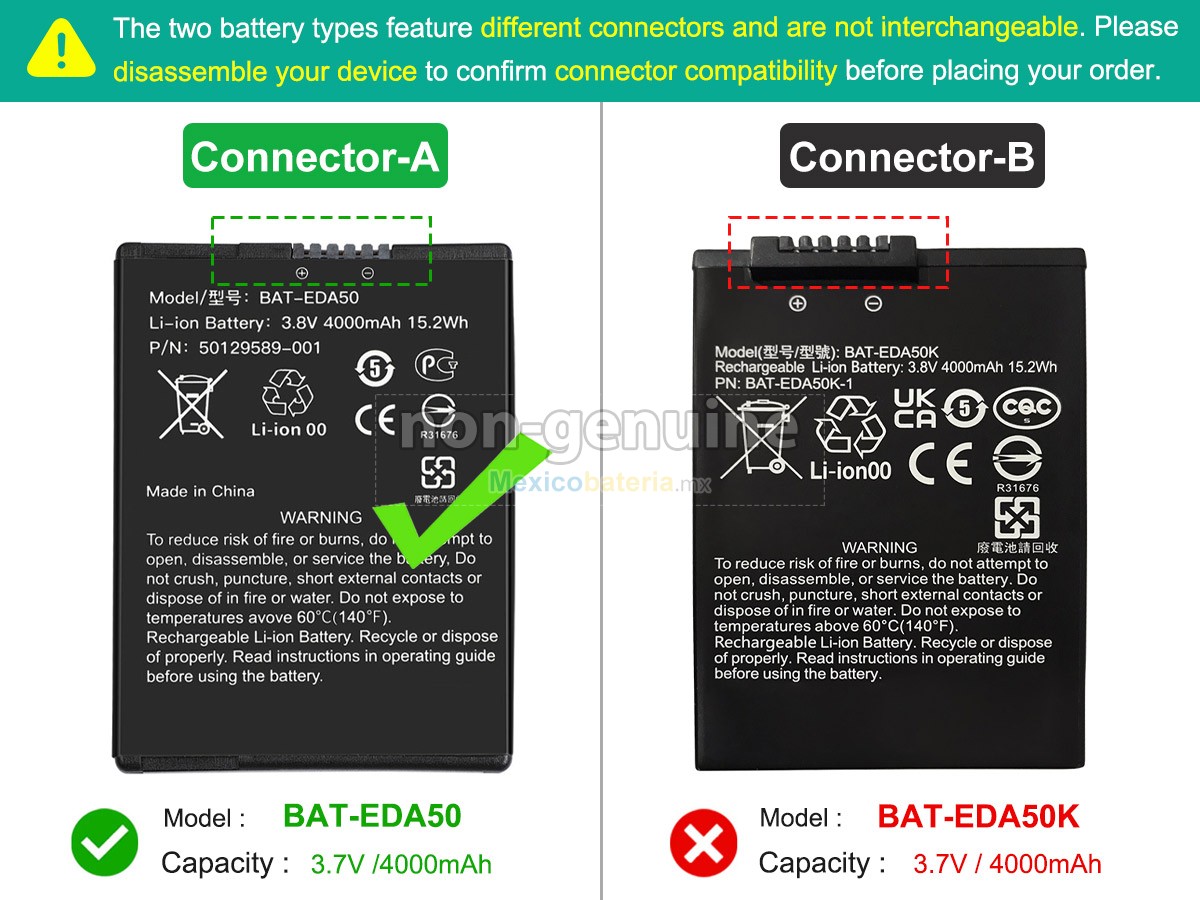 batería para Honeywell EDA50HC