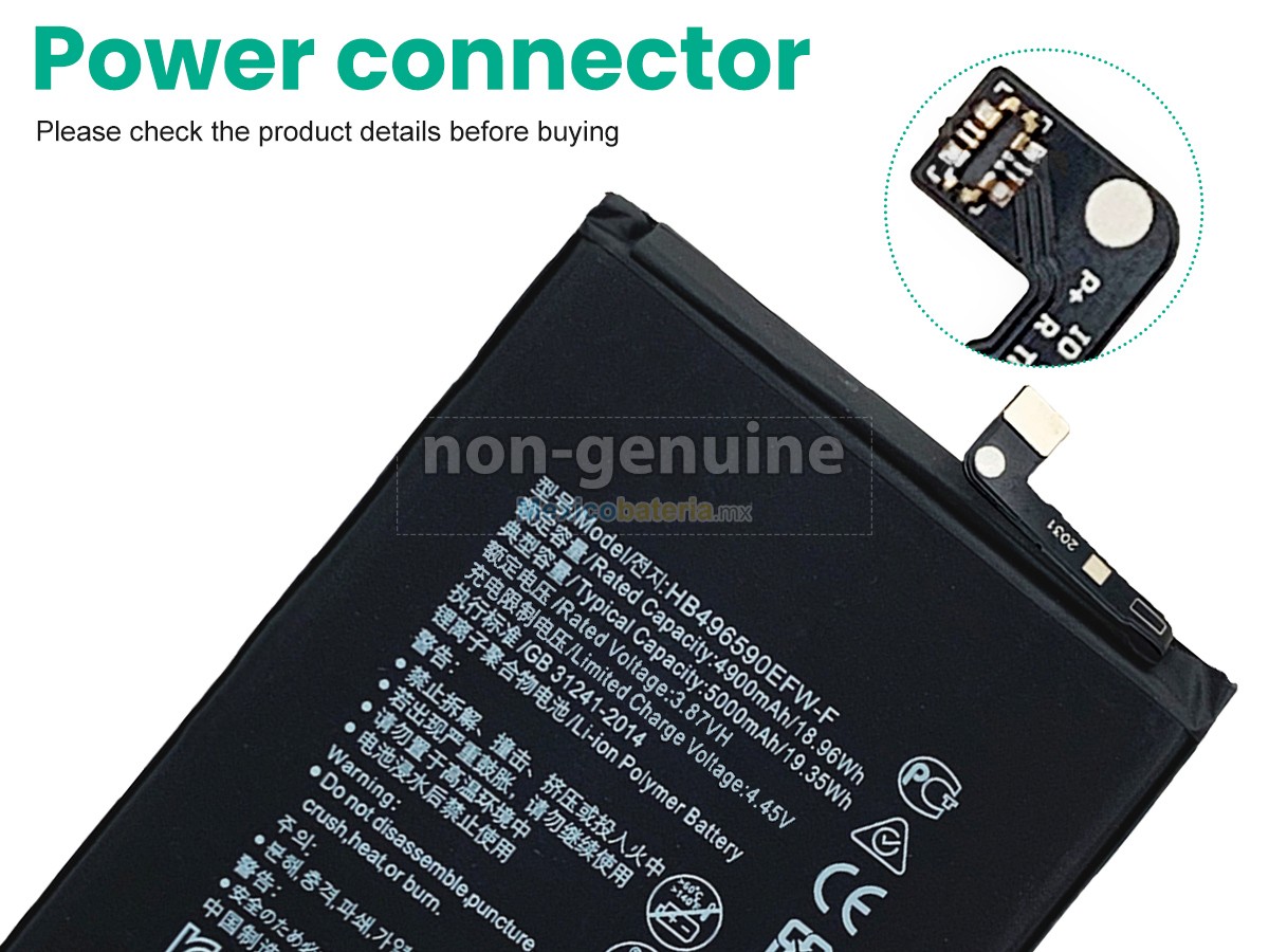 batería para Honor HB496590EFW