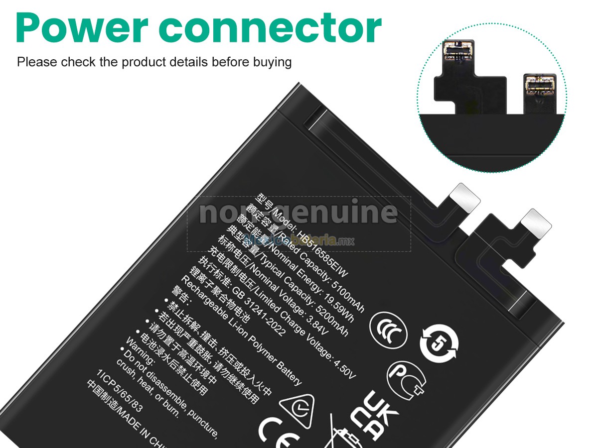 batería para Honor HB516585EIW