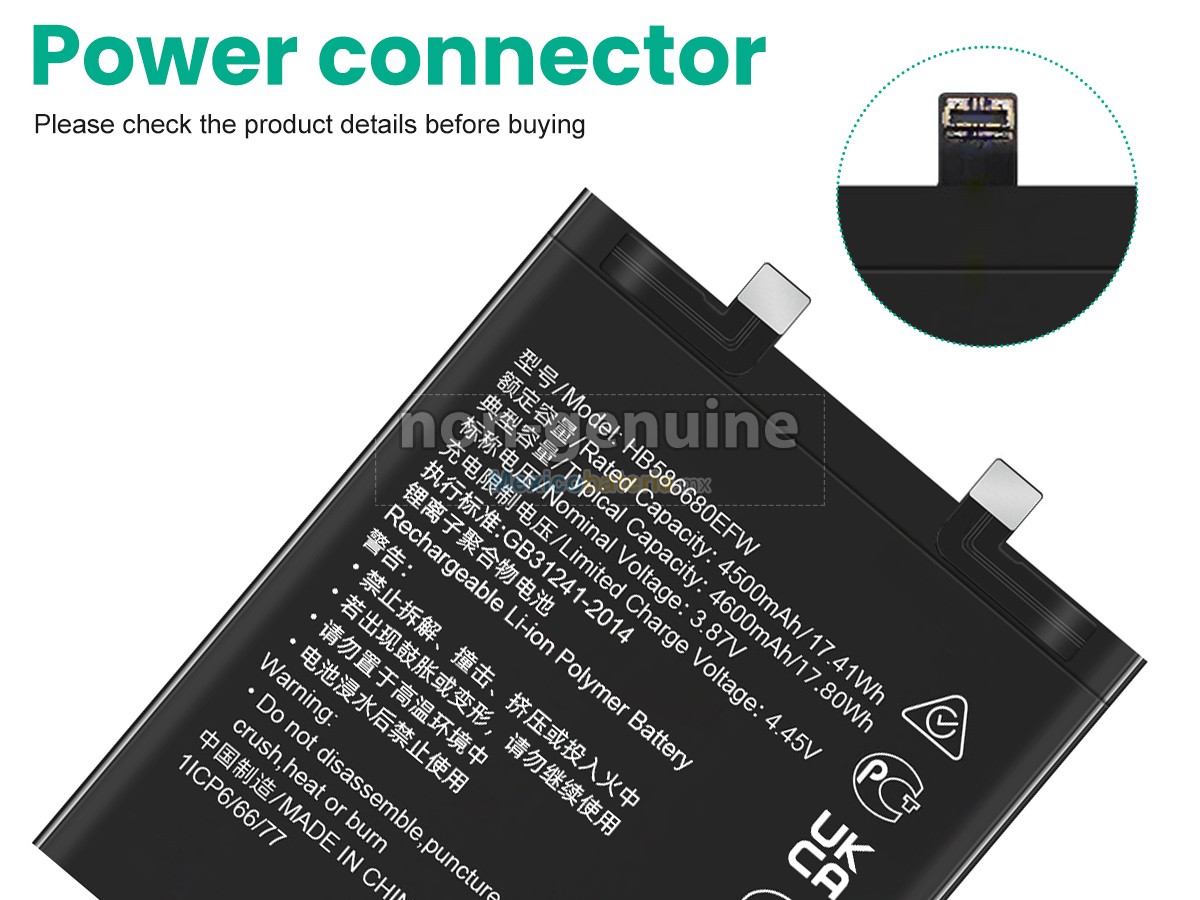 batería para Honor HB586680EFW