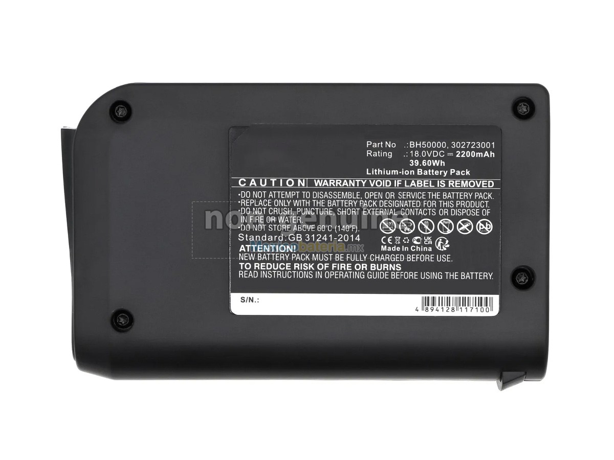 batería para Hoover BH50000