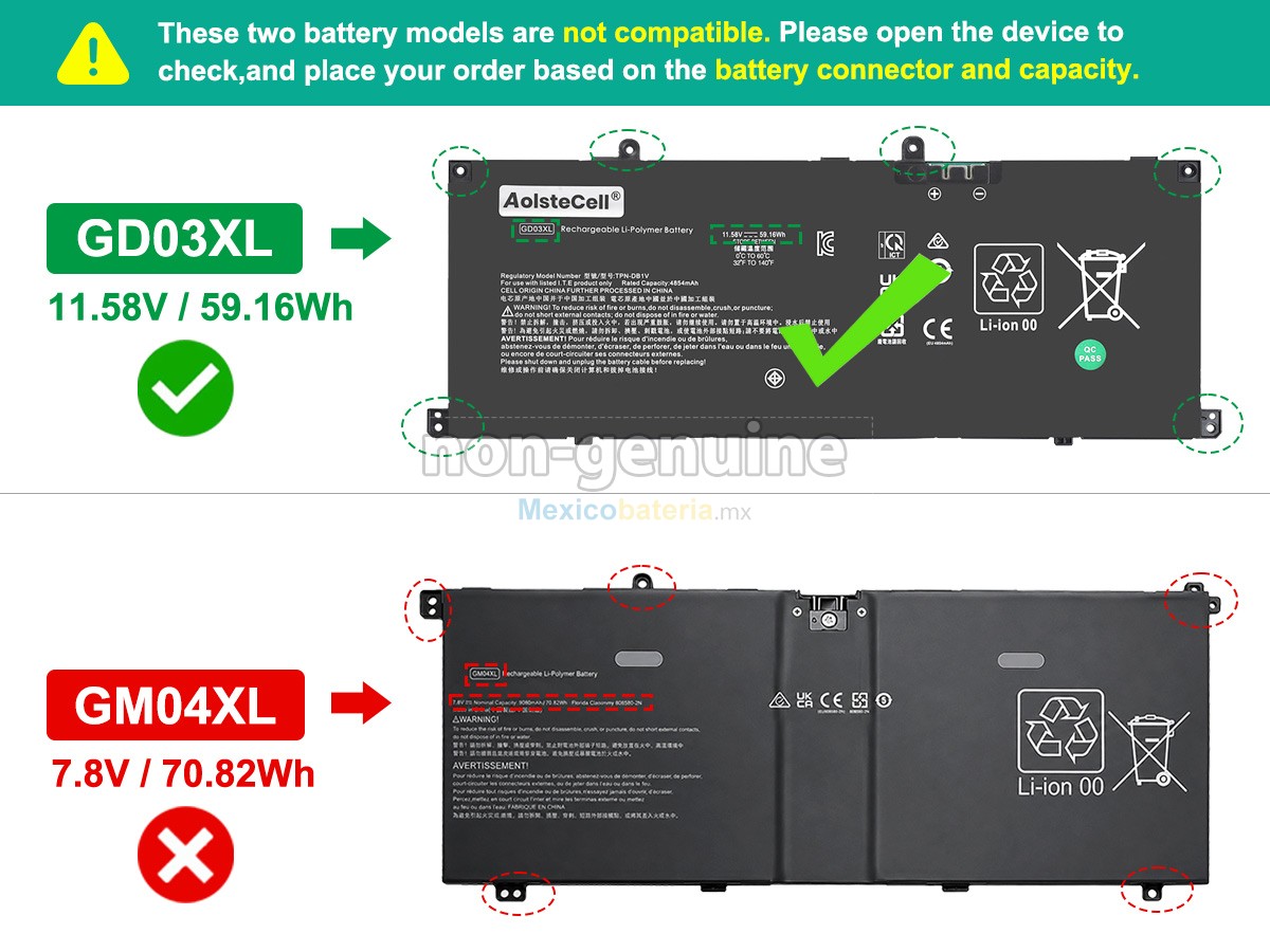 batería para HP OmniBook X 14-KA0006NL
