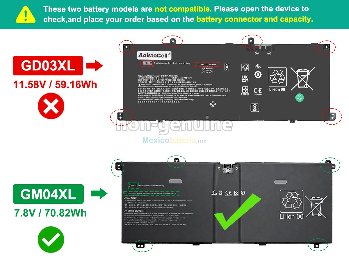 batería para HP OmniBook X 14-KA0006NL