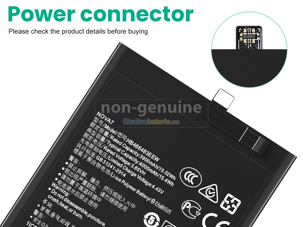 batería para Huawei HONOR 30S 5G CDY-TN95