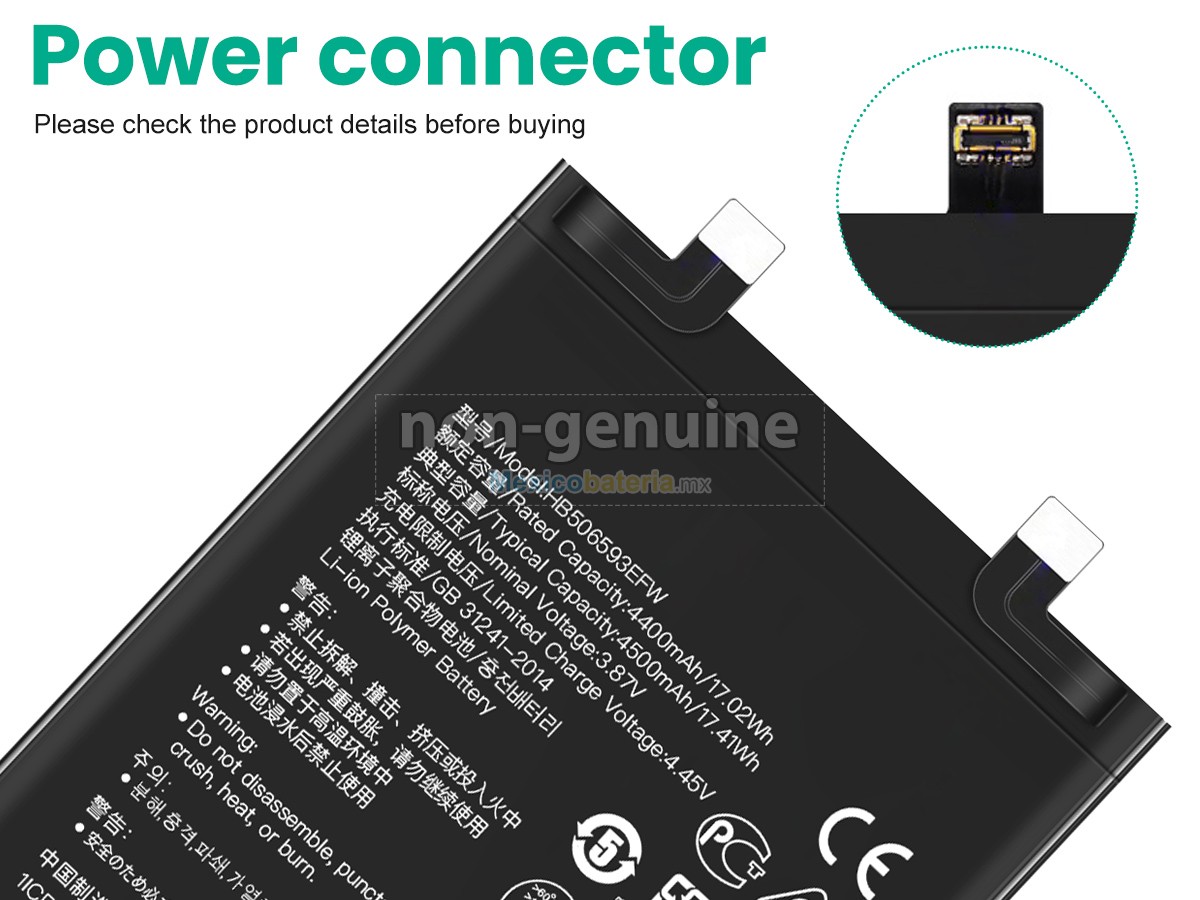batería para Huawei HB506593EFW