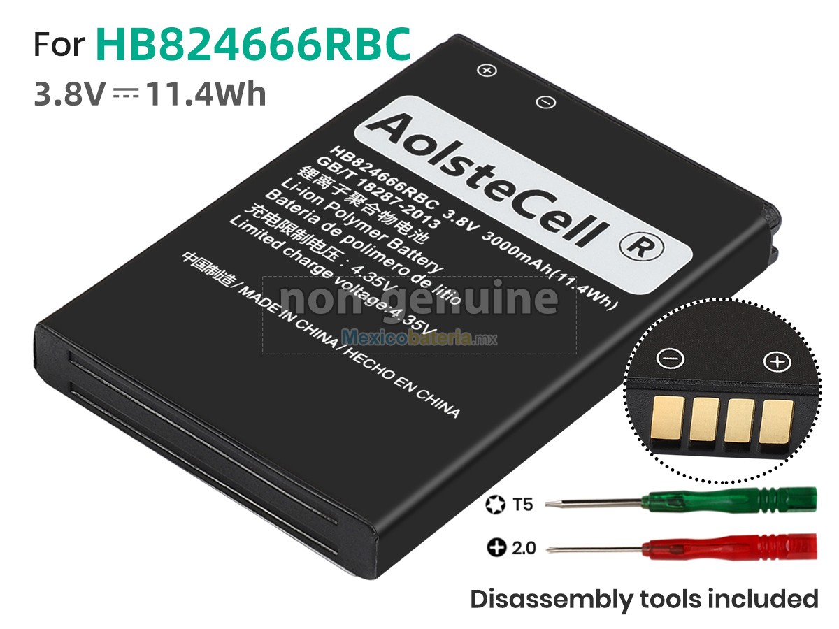 batería para Huawei HB824666RBC