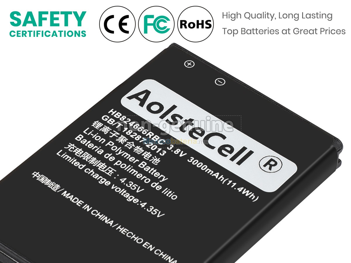 batería para Huawei HB824666RBC