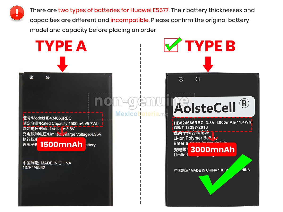 batería para Huawei E5577BS-937