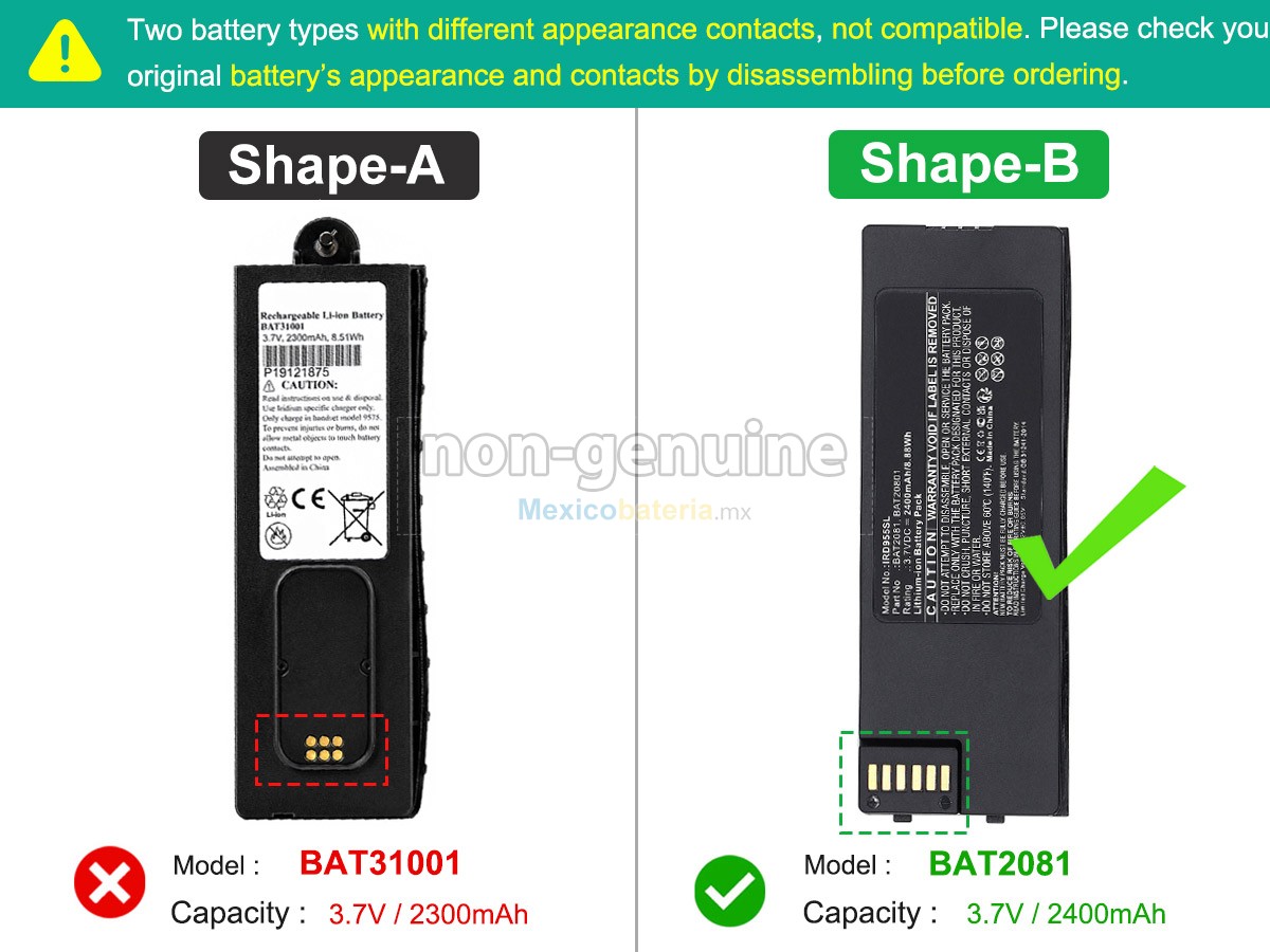 batería para Iridium BAT31001