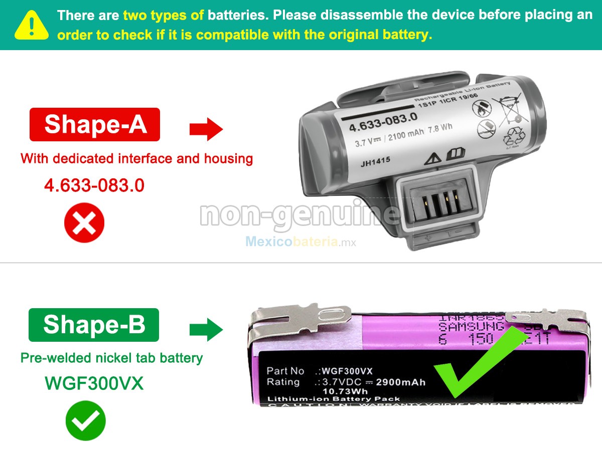 batería para Karcher WV70 PLUS