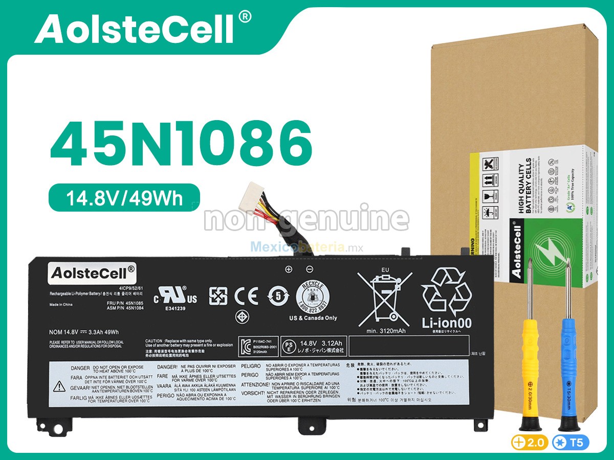 batería para Lenovo 45N1086
