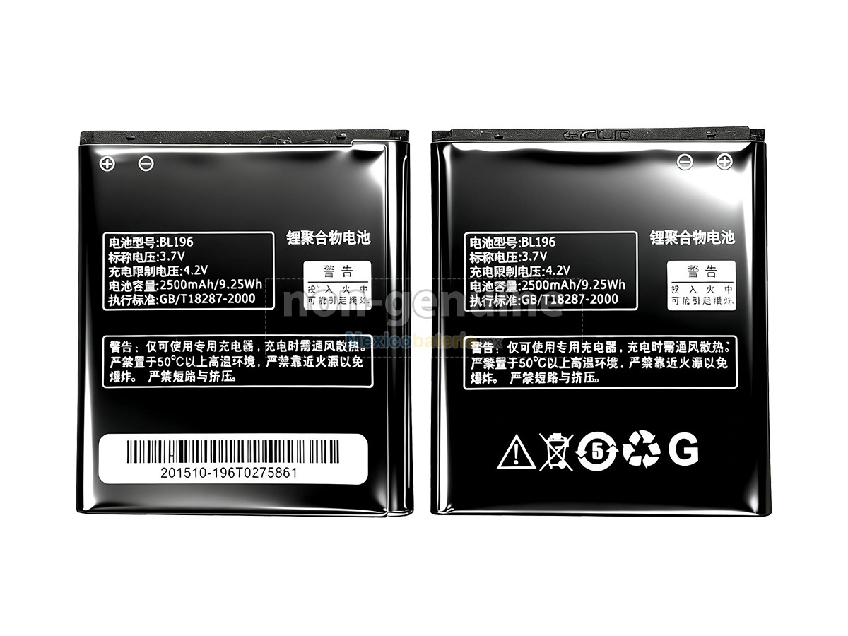 batería para Lenovo BL196