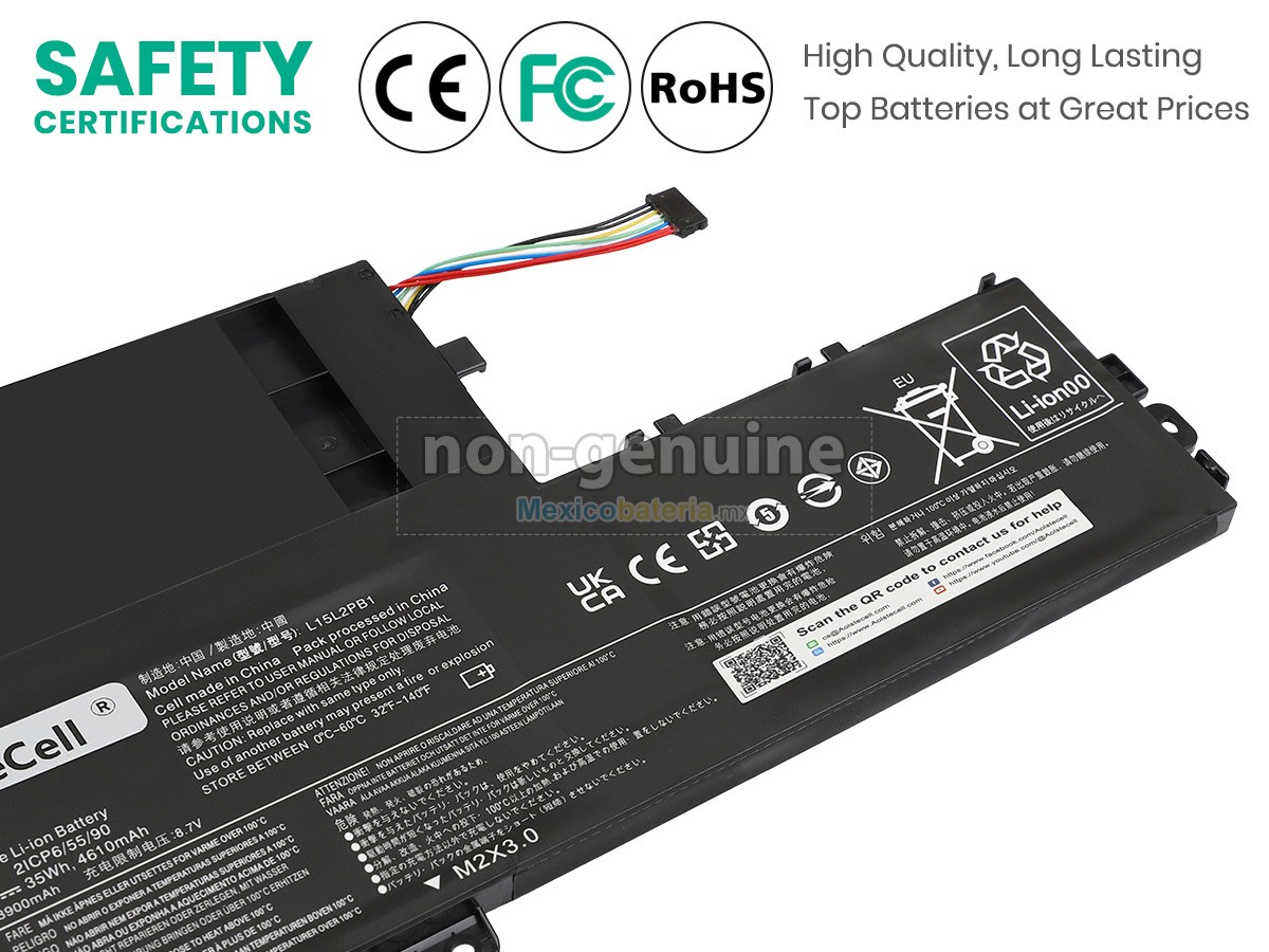 batería para Lenovo L15L2PB1