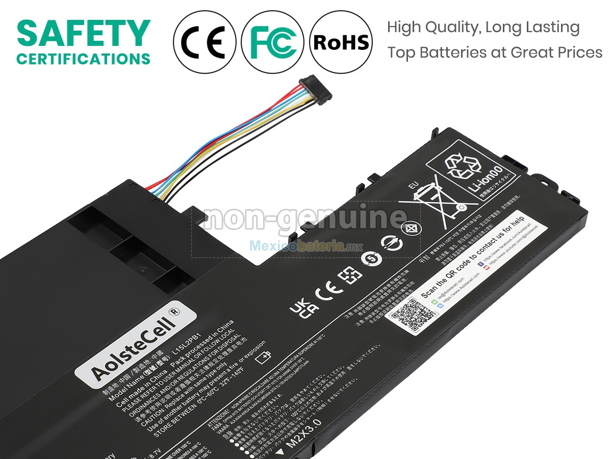 batería para Lenovo L15L2PB1
