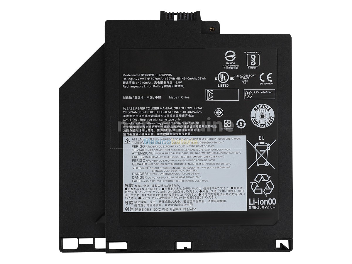 batería Lenovo L17L2PB6 de alta calidad